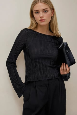 Back Tie Strap Båthalsblus