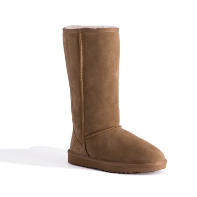 Aus Wooli \"Newton\" Australia Tall Zip, brun