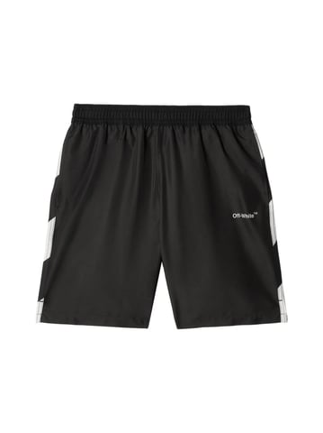 Diagonal Logo Surfer Swim Shorts