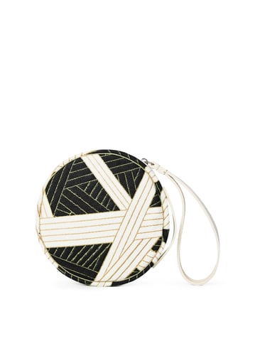 Nastri Round Beauty Clutch Bag