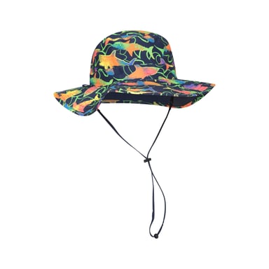 Mountain Warehouse Childrens/Kids Printed Water Resistant Sun Hat (Navy)
