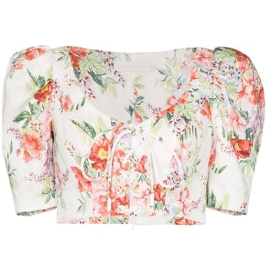 Bellitude Laced Crop Top