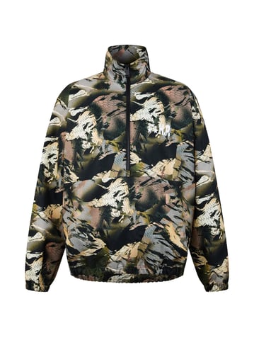 Nylon windjack met camouflagelogo