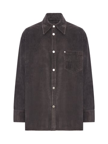 Logo Patch Corduroy Overshirt
