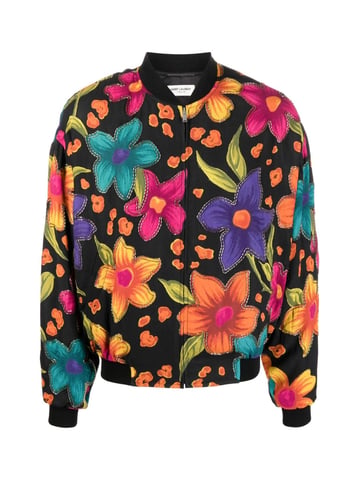 Teddy Fleurs Crepe Jacket