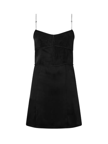 Metal Straps Slip Dress