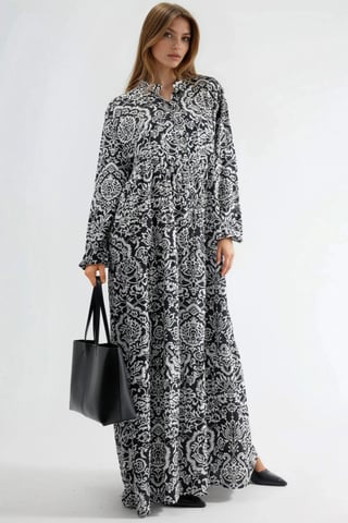 Comfortable Patterned Maxi Dress