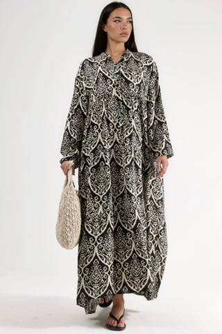 Comfortable Patterned Maxi Dress