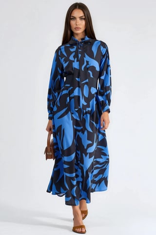 Belt Detailed Maxi Dress