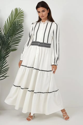 Flowering Tippet Maxi Dress