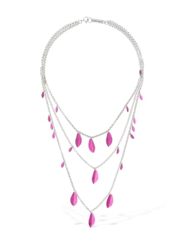 Metal Shiny Leaf Necklace