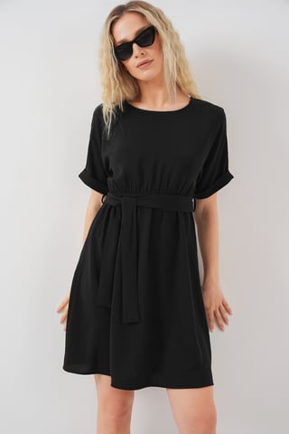 Mini Dress with Tie Bow