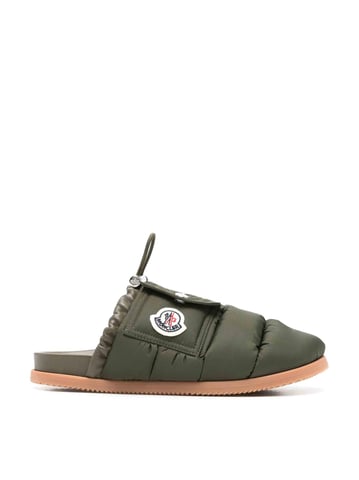 Mon Pocket Logo Patch Padded Down Mules