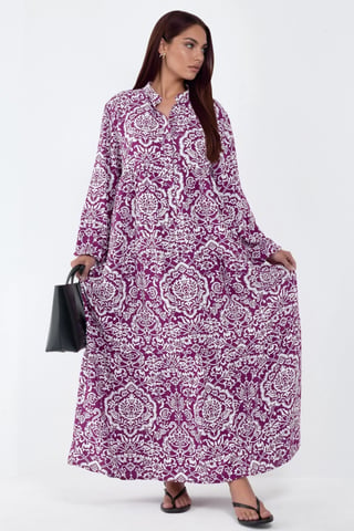 Comfortable Patterned Maxi Dress