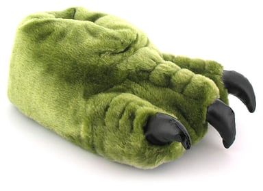 Mens Novelty Slippers Claw Slip On khaki