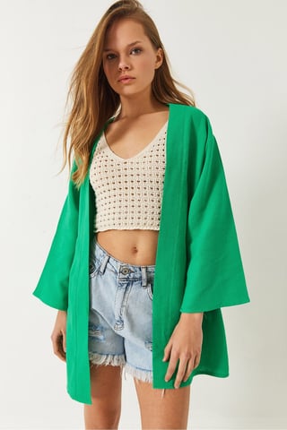 Viscose Linen Blend Kimono