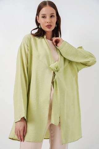 Kimono met Lange Mouwen en Strikdetail