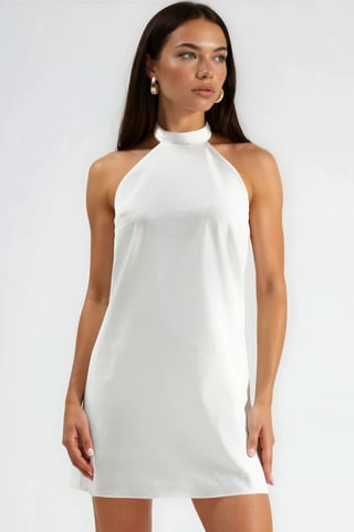 Halter-Neck Open-Back Dress