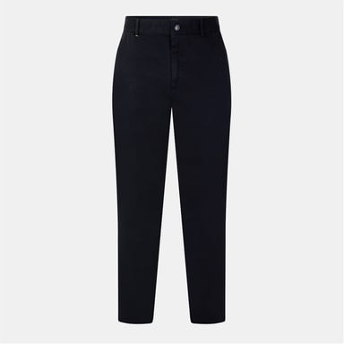 Men's Boss Solid Patterned Slim Chinos in Black