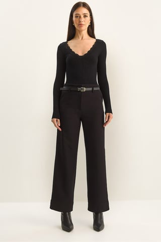High Waist Wide Leg Pants