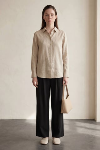 Comfort Pleated Straight Leg Trousers