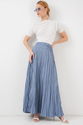 Textured Maxi Skirt