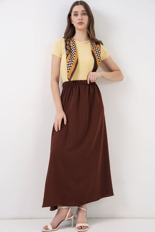 Maxi Skirt with Elastic Waist