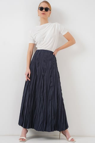 Textured Maxi Skirt