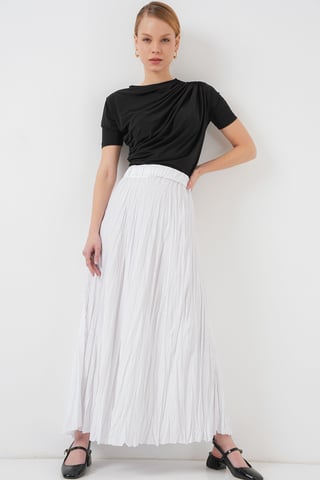 Textured Maxi Skirt