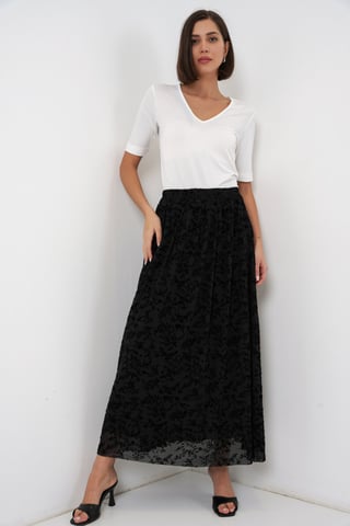 High Waist Floral Maxi Skirt
