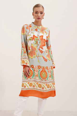 Patterned Viscose Dress