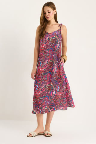 Patterned Midi Dress