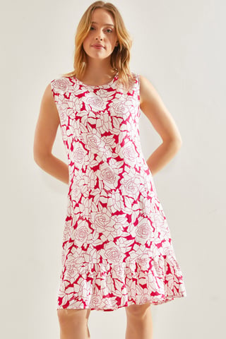 Floral A-Form Dress