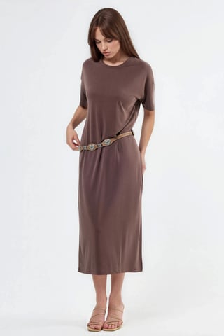 Relaxed Fit Midi Dress