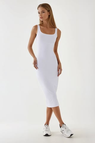 Texturerad Bodycon Midiklänning