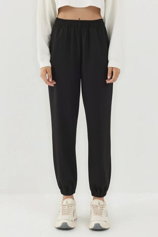 Elastic Waist Modal Touch Jogger Pants