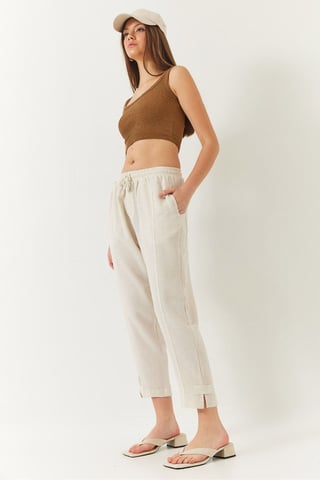 Regular Fit Jogger Pants with Elastic Waist and Pockets