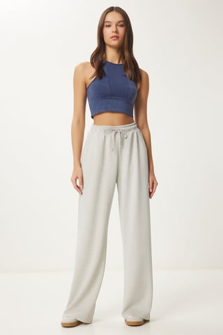 Wide Leg Drawstring Waist Sweatpants