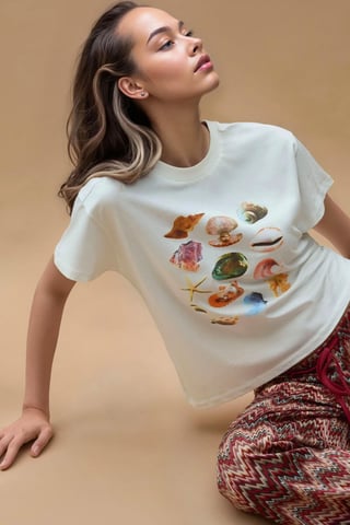 Printed Regular Fit Crew Neck 100% Cotton T-shirt
