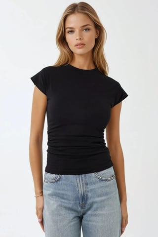Tight passform Crew Neck Kortärmad T-Shirt