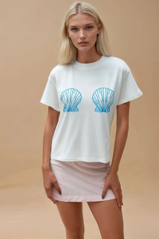 Printed Regular Fit Crew Neck 100% Cotton T-shirt