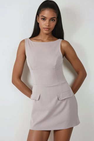 Fitted Mini Dress with Shorts