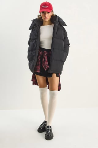 Oversized Hooded Puffer Coat