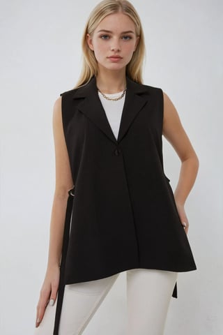 Accessoire Gedetailleerd Vest met Jasje Kraag