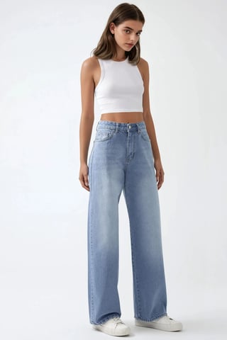 Baggy Fit Denim Jeans