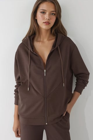 Soft Touch Full Zip Hoodie Sweatshirt