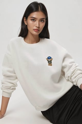 Broderad bomullströja
