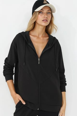 Soft Touch Full Zip Hoodie Sweatshirt
