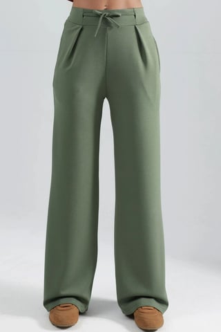 Modal Touch Pleated Palazzo Pants