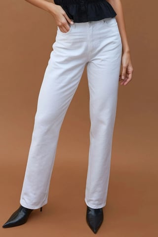 Höga midja raka jeans